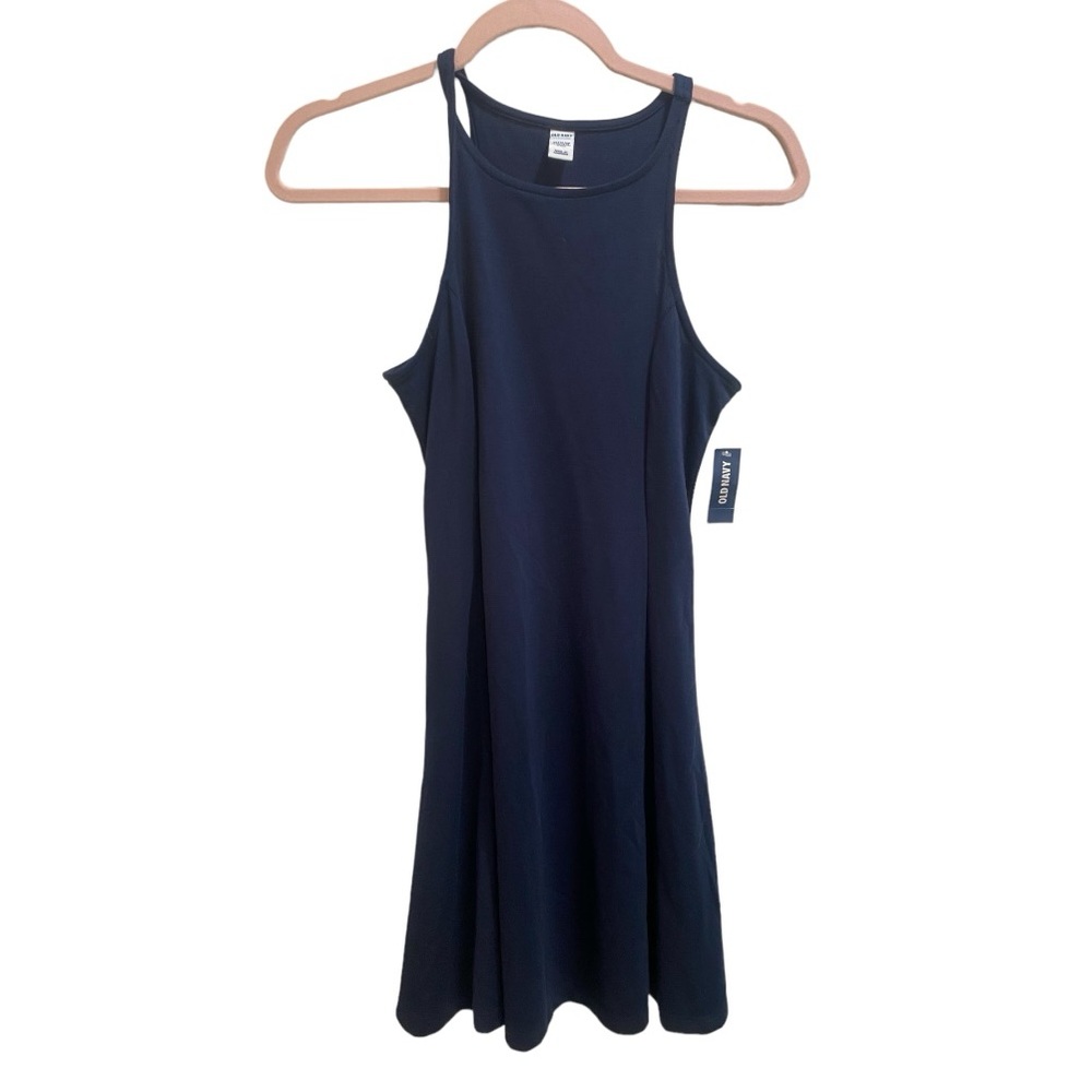 Old Navy Sleeveless Mini Swing Dress, size XS Petite, Navy Blue NWT